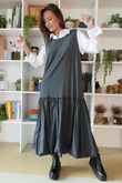 Paloma Pouf Layering Dress Charcoal